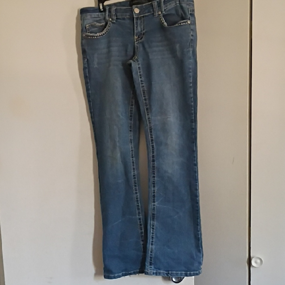 Stylish Blue Flare Women's Jeans